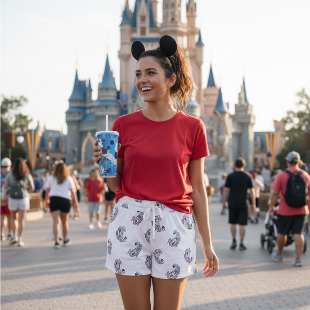Primark Disney Mickey Mouse Paisley Comfort Pajama Shorts Large